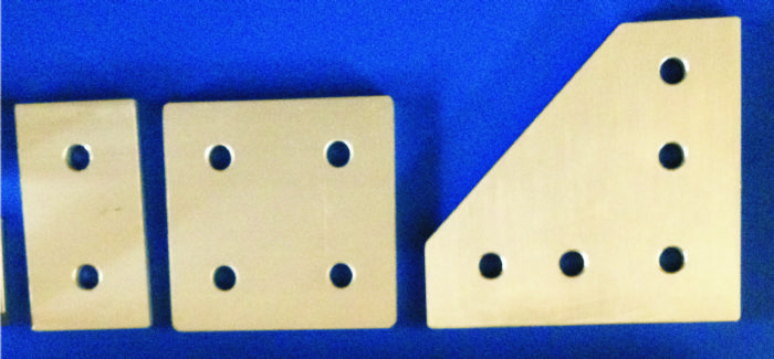 Placas de unión para perfil de aluminio